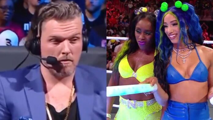 Pat McAfee Sasha Banks and Naomi