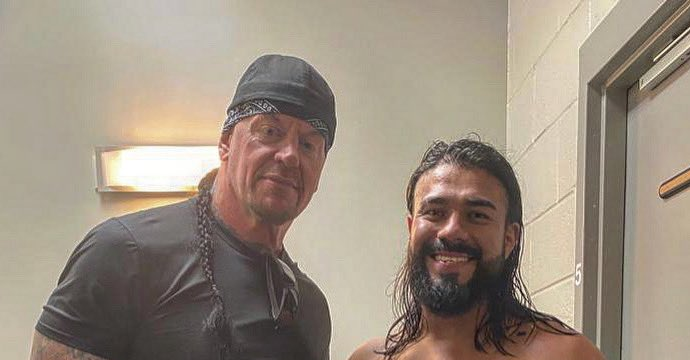 The Undertaker Spotted With AEW’s Andrade El Idolo At Ric Flair’s Last Match