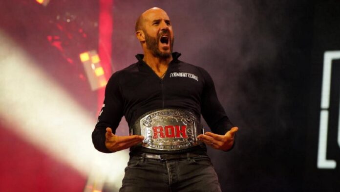 Claudio Castagnoli as the ROH champion