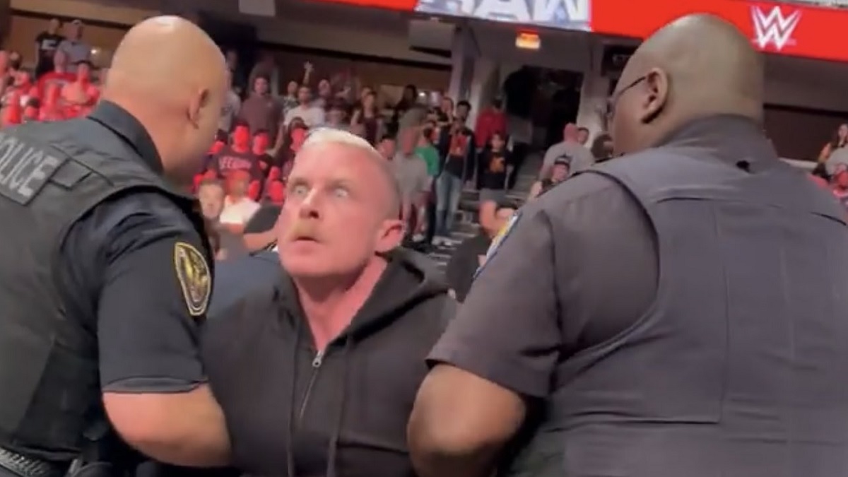 Watch: Dexter Lumis Escorted Away After Crashing WWE Raw