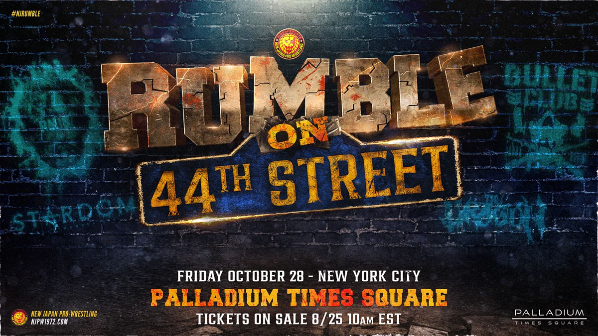 NJPW Returns to NYC in October with Rumble on 44th Street