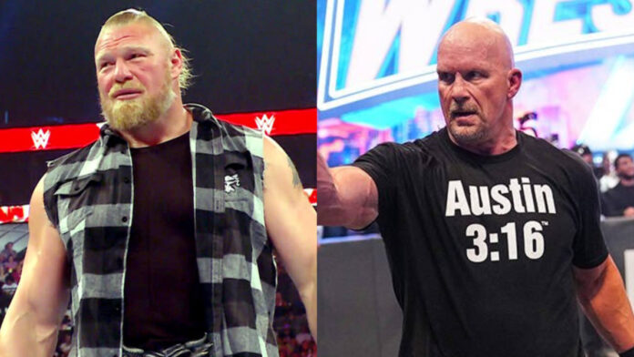 Steve Austin and Brock Lesnar