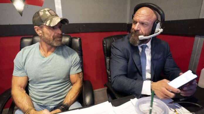 Shawn Michaels and Triple H Backstage