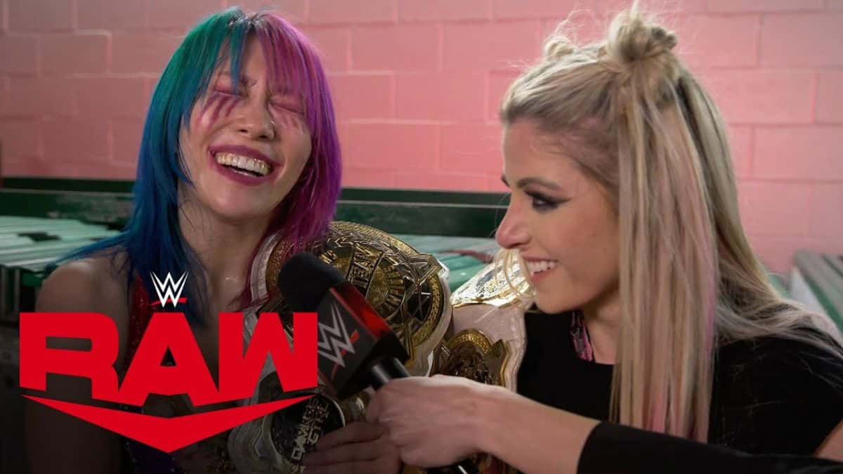 Alexa Bliss & Asuka React to Winning Women’s Tag Titles on WWE RAW