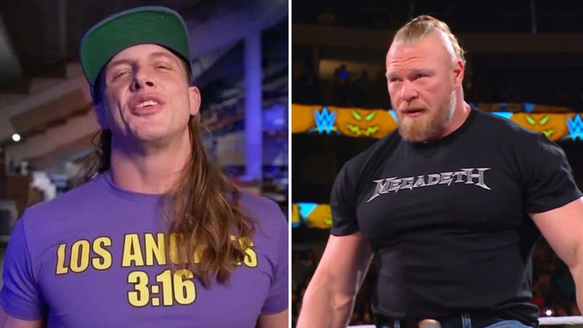 Watch: Matt Riddle Tries to Use Flip Flop to Break up Brawl with Brock Lesnar on WWE RAW