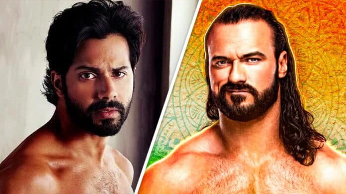 Varun Dhawan and Drew McIntyre