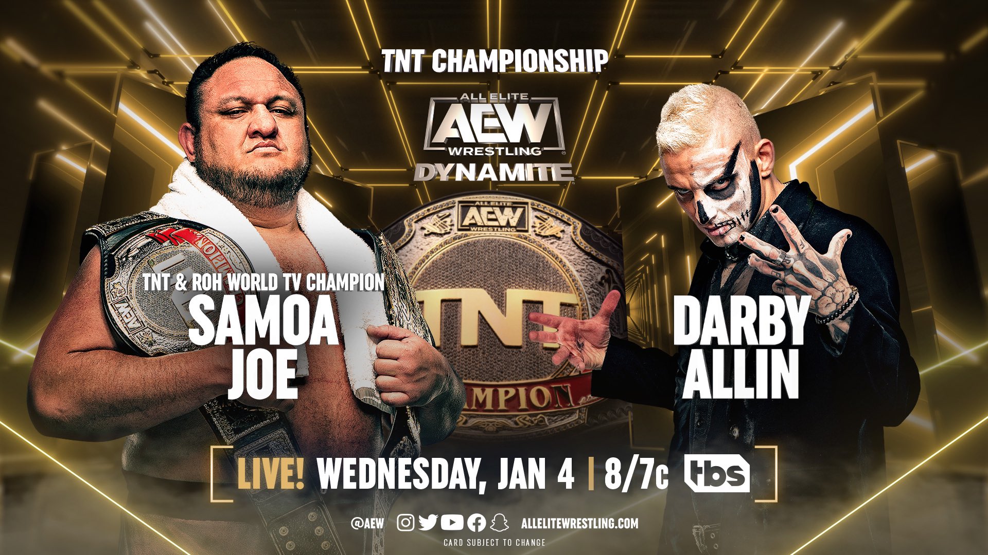 Darby Allin vs. Samoa Joe Signed for January 4 AEW Dynamite