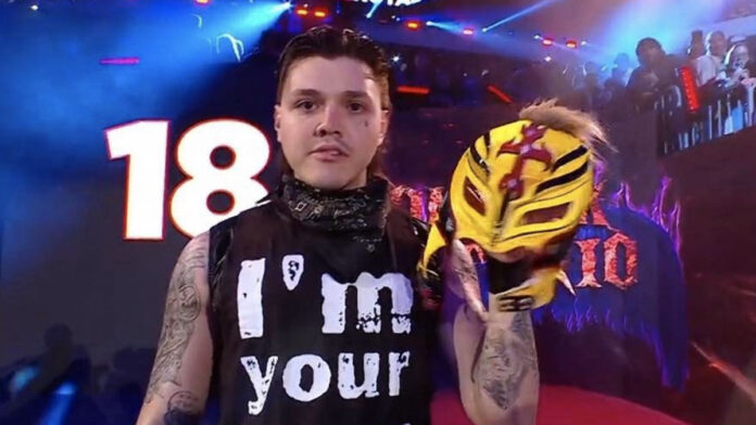 Dominik with Rey Mysterio's Mask