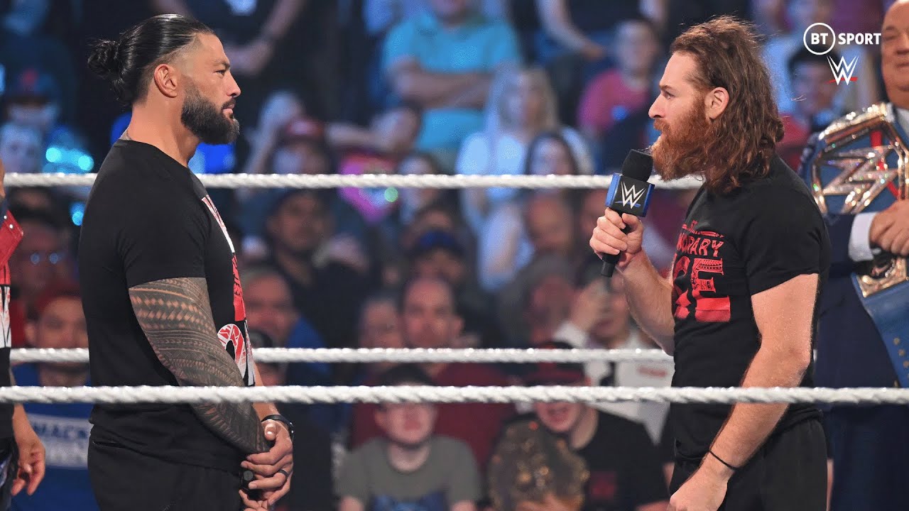 Sami Zayn and Roman Reigns