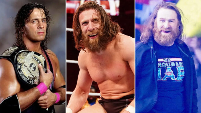 Bret Hart, Bryan Danielson and Sami Zayn