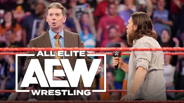 Bryan Danielson Vince McMahon AEW Logo