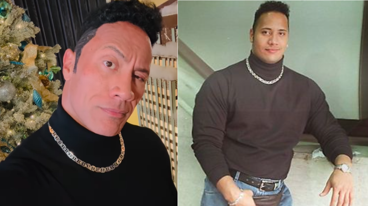 Watch: The Rock Recreates Iconic 90s Look & Sings in Christmas Video