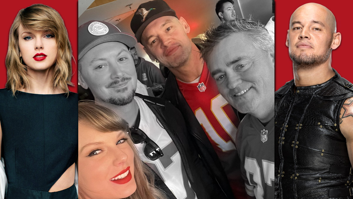 Baron Corbin Hangs With Taylor Swift at Kansas City Chiefs NFL Game