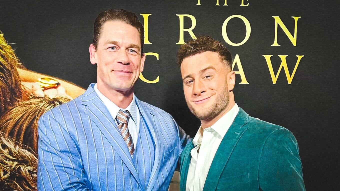 MJF Meets John Cena & Other WWE Names at The Iron Claw Premiere