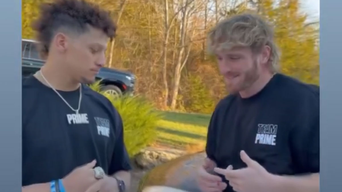 Logan Paul Trades WWE US Title For Patrick Mahomes’ Super Bowl Ring