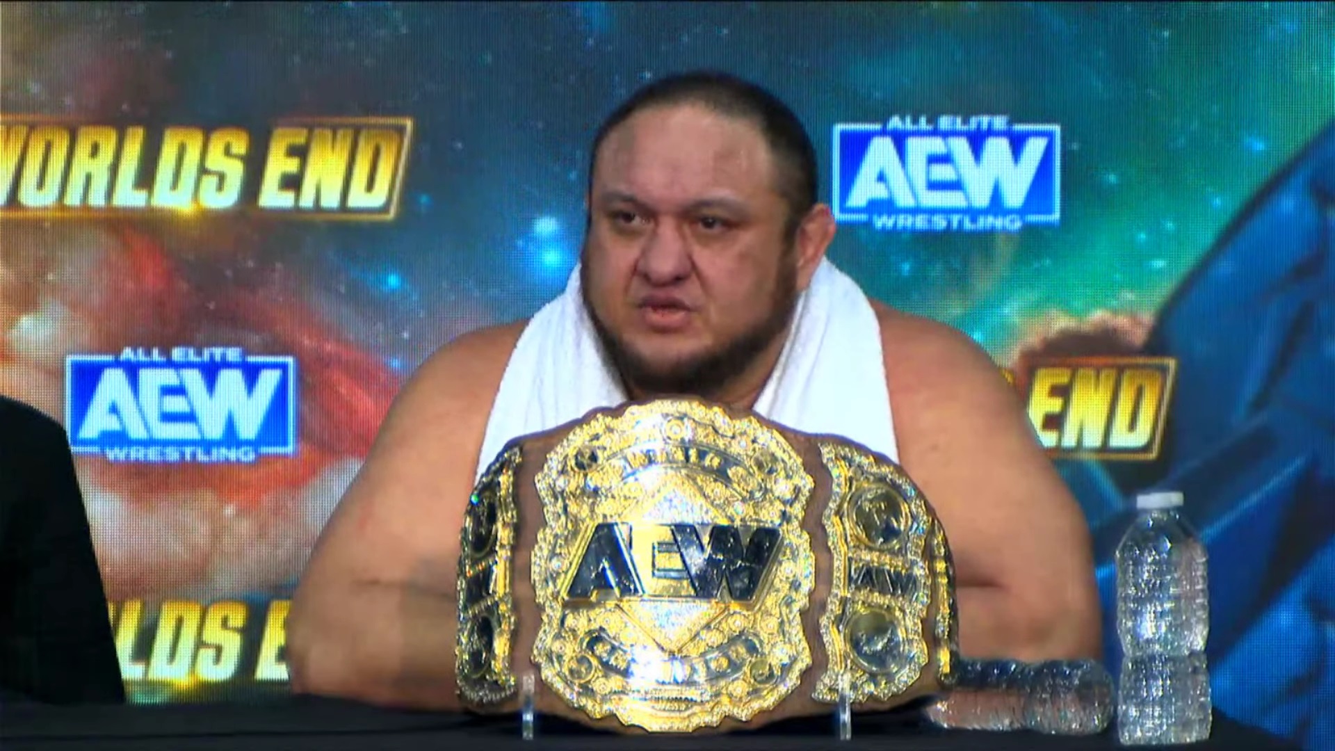 Samoa Joe Confirms New Belt Design For AEW Title After Worlds End Win