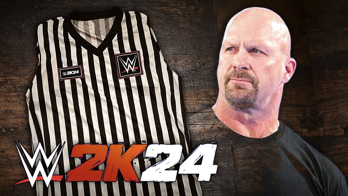 WWE 2K24 Tease Involves Stone Cold Steve Austin and a Referee Shirt