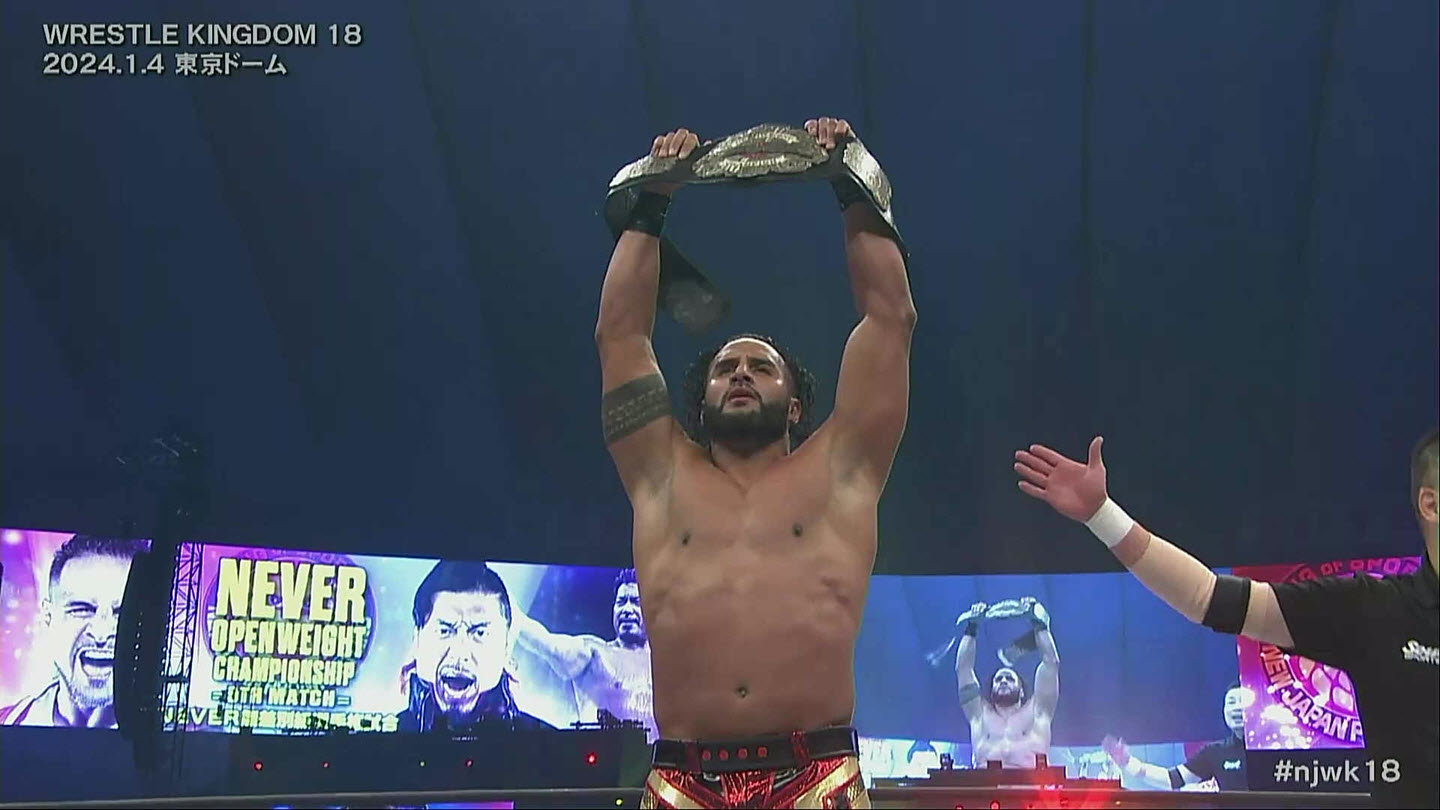 Tama Tonga Wins NEVER Openweight Title, Plans to Finish With NJPW This Month