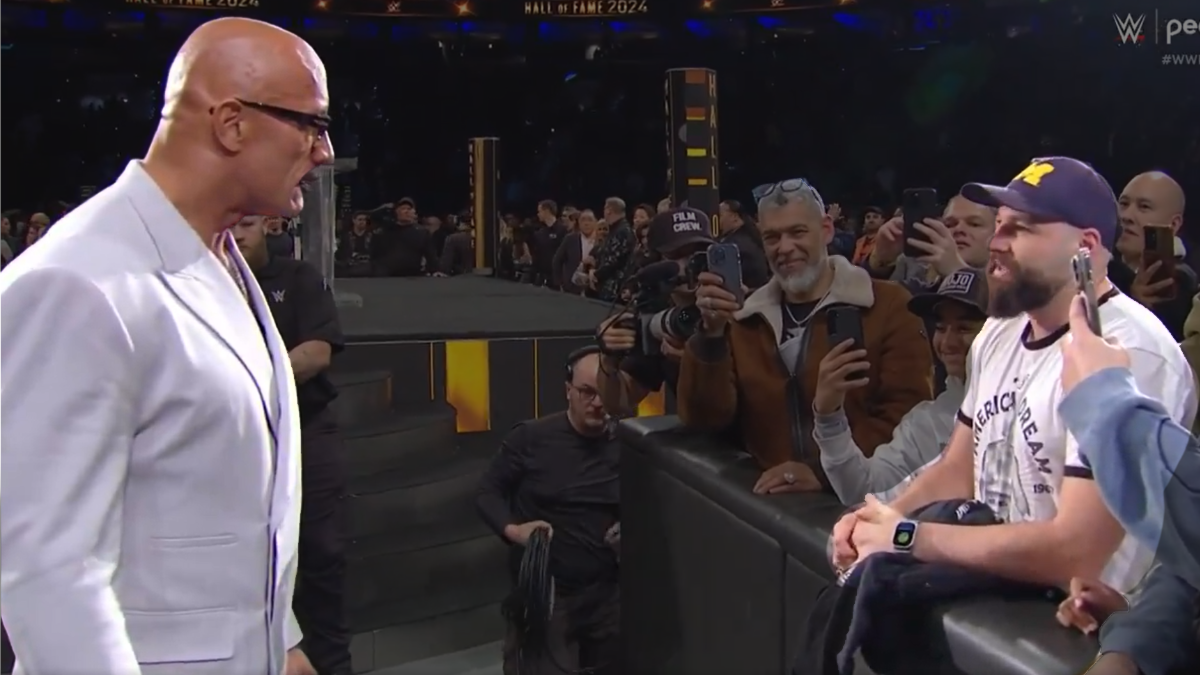 The Rock Gets Into Verbal Altercation With Fan At WWE Hall of Fame 2024 Ceremony