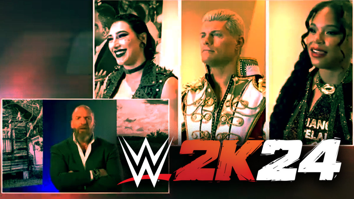 Triple H Surprises Cody Rhodes, Rhea Ripley, & Bianca Belair With WWE 2K24 Cover Reveal