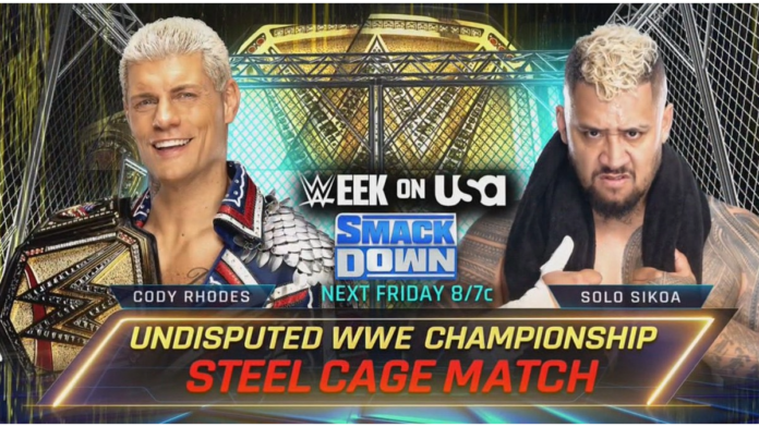 cody rhodes solo sikoa steel cage