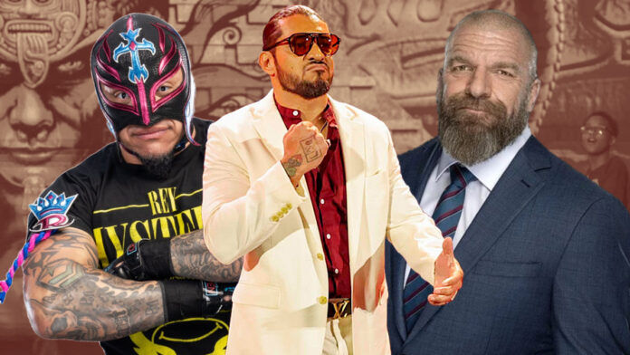 Rey Mysterio, Santos Escobar, Triple H