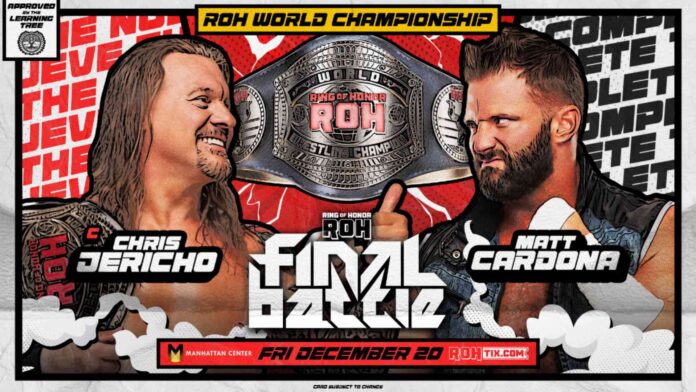 ROH Final Battle 2024 Jericho vs Cardona