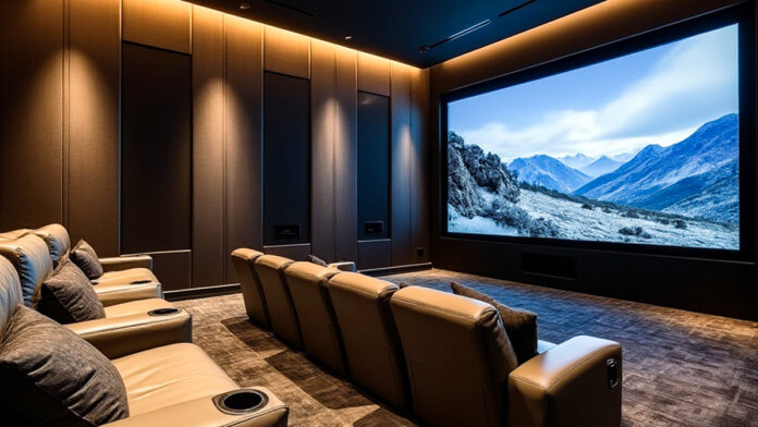 Luxurious Home Movie Theater