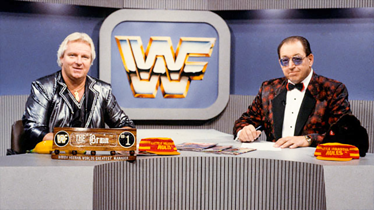 Bobby Heenan and Gorilla Monsoon on WWF Prime Time Wrestling