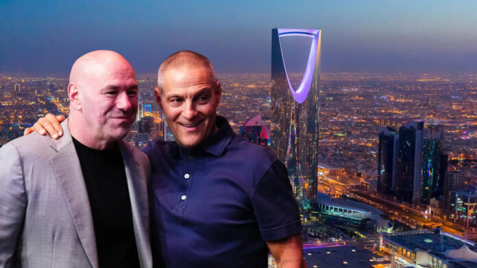 Dana White with Endeavor CEO Ari Emanuel