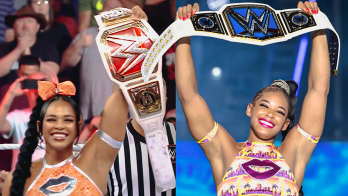 Bianca Belair 2 Belts