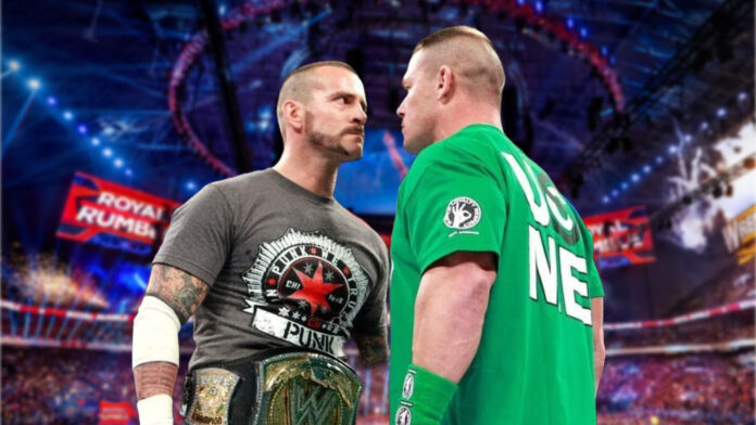 CM Punk and John Cena Royal Rumble