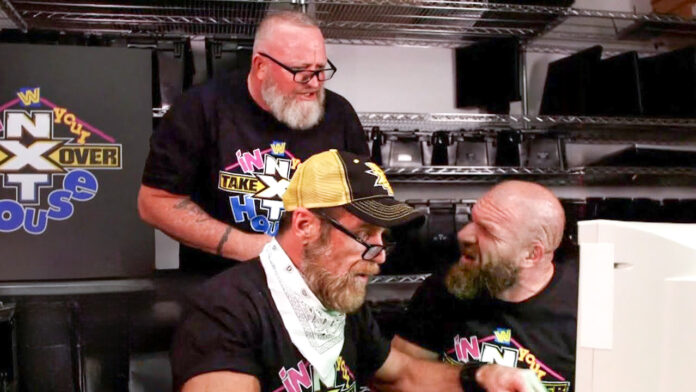 Triple H Road Dogg and Shawn Michaels Backstage