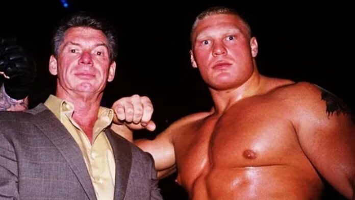 Vince McMahon and Brock Lesnar